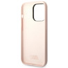 Karl Lagerfeld KLHCP14LSLKHLP Silicone Karl`s Head Case for iPhone 14 Pro 6,1" / pink
