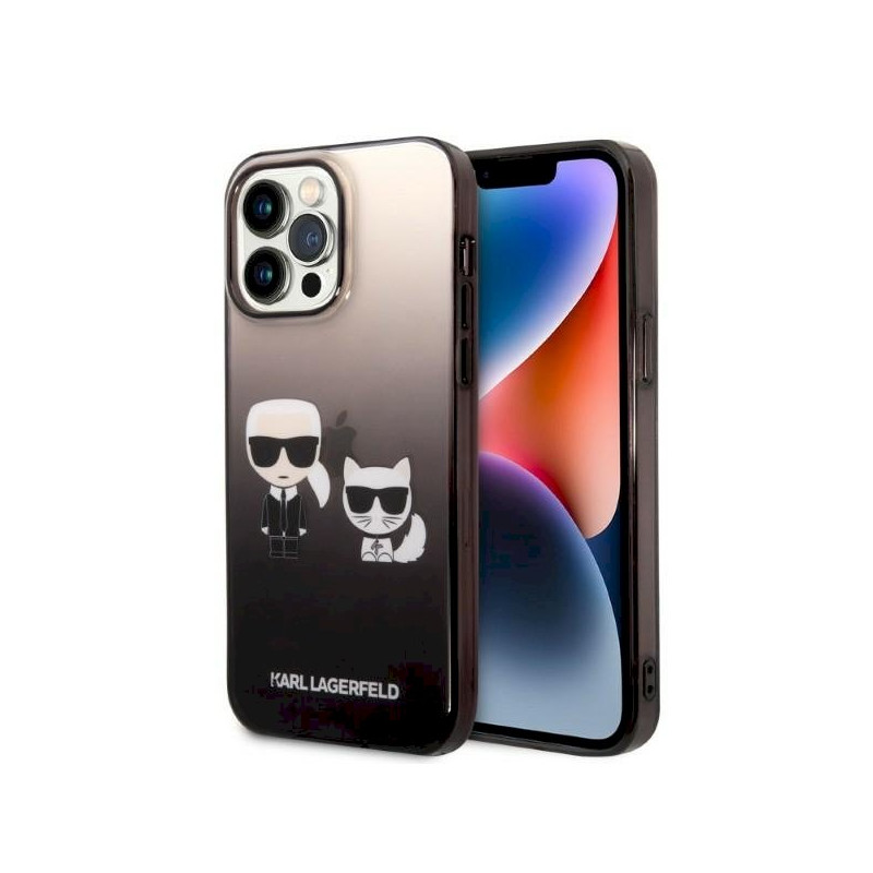 Karl Lagerfeld KLHCP14LTGKCK Hardcase for iPhone 14 Pro 6,1" / black