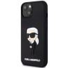 Karl Lagerfeld KLHCP14M3DRKINK Rubber Ikonik 3D Hardcase for iPhone 14 Plus / 15 Plus 6.7" / black