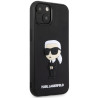 Karl Lagerfeld KLHCP14M3DRKINK Rubber Ikonik 3D Hardcase for iPhone 14 Plus / 15 Plus 6.7" / black