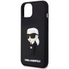 Karl Lagerfeld KLHCP14M3DRKINK Rubber Ikonik 3D Hardcase for iPhone 14 Plus / 15 Plus 6.7" / black