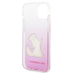 Karl Lagerfeld KLHCP14MCFNRCPI Hardcase for iPhone 14 Plus / 15 Plus 6,7" / pink