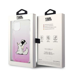 Karl Lagerfeld KLHCP14MCFNRCPI Hardcase for iPhone 14 Plus / 15 Plus 6,7" / pink
