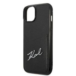 Karl Lagerfeld KLHCP14MCSSK Signature Logo Cardsl Hardcase for iPhone 14 Plus/15 Plus 6,7" / black
