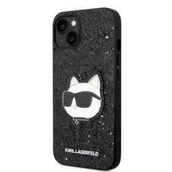 Karl Lagerfeld KLHCP14MG2CPK Hardcase Glitter Choupette Pa for iPhone 14 Plus / 15 Plus 6,7" / black