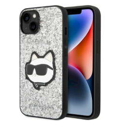 Karl Lagerfeld KLHCP14MG2CPS Hardcase Glitter Choupette for iPhone 14 Plus / 15 Plus 6,7" / silver