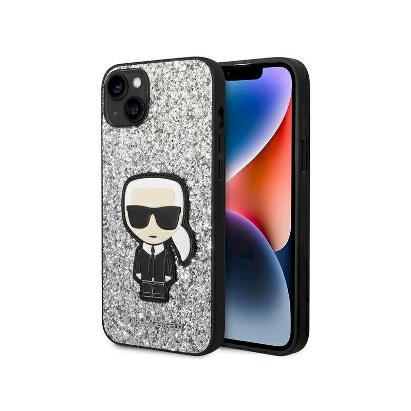 Karl Lagerfeld KLHCP14MGFKPG iPhone 14 Plus / 15 Plus 6,7" hardcase / silver