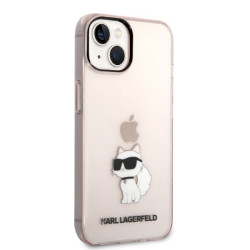 Karl Lagerfeld KLHCP14MHNCHTCP Ikonik Choupette hardcase for iPhone 14 Plus / 15 Plus 6.7" / pink