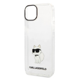 Karl Lagerfeld KLHCP14MHNCHTCT Ikonik Choupette Hardcase for iPhone 14 Plus / 15 Plus 6.7" / transparent