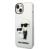 Karl Lagerfeld KLHCP14MHNKCTGT Hardcase Gliter Karl&Choupet for iPhone 14 Plus/15 Plus 6.7" / transparent