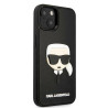 Karl Lagerfeld KLHCP14MKH3DBK Hardcase 3D Rubber Karl`s Head for iPhone 14 Plus/15 Plus 6.7" / black