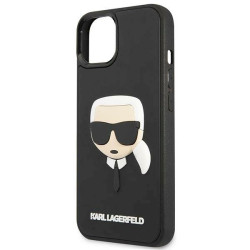 Karl Lagerfeld KLHCP14MKH3DBK Hardcase 3D Rubber Karl`s Head for iPhone 14 Plus/15 Plus 6.7" / black
