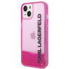 Karl Lagerfeld KLHCP14MLCKVF Hardcase Liquid Glitter Elong for iPhone 14 Plus / 15 Plus 6.7" / pink