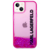 Karl Lagerfeld KLHCP14MLCKVF Hardcase Liquid Glitter Elong for iPhone 14 Plus / 15 Plus 6.7" / pink