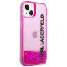 Karl Lagerfeld KLHCP14MLCKVF Hardcase Liquid Glitter Elong for iPhone 14 Plus / 15 Plus 6.7" / pink