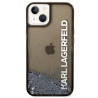 Karl Lagerfeld KLHCP14MLCKVK hardcase Liquid Glitter Elong for iPhone 14 Plus / 15 Plus 6.7" / black