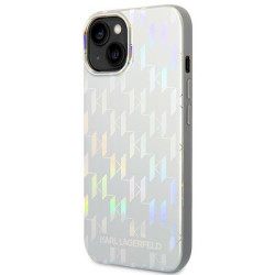 Karl Lagerfeld KLHCP14MLGMMSV3 Hardcase Monogram Iridesc for iPhone 14 Plus/15 Plus 6.7" / silver