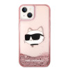 Karl Lagerfeld KLHCP14MLNCHCP Glitter Choupette He Hardcase for iPhone 14 Plus/15 Plus 6,7" / pink