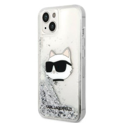 Karl Lagerfeld KLHCP14MLNCHCS Hardcase Glitter Choupette for iPhone 14 Plus/15 Plus 6.7" / silver
