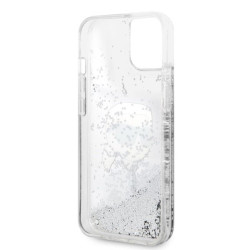 Karl Lagerfeld KLHCP14MLNKHCH Glitter Karl Head Hardcase for iPhone 14 Plus / 15 Plus 6.7" / silver