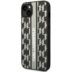Karl Lagerfeld KLHCP14MPGKLSKG Hardcase for iPhone 14 Plus / 15 Plus 6.7" / grey Monogram Stripe
