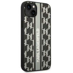 Karl Lagerfeld KLHCP14MPGKLSKG Hardcase for iPhone 14 Plus / 15 Plus 6.7" / grey Monogram Stripe