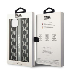 Karl Lagerfeld KLHCP14MPGKLSKG Hardcase for iPhone 14 Plus / 15 Plus 6.7" / grey Monogram Stripe