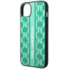 Karl Lagerfeld KLHCP14MPGKLSKN Hardcase Monogram Stripe for iPhone 14 Plus / 15 Plus 6.7" / green