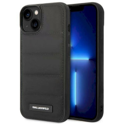Karl Lagerfeld KLHCP14MPSQAK Puffy Elongated Logo Hardcase for iPhone 14 Plus / 15 Plus 6,7" / black