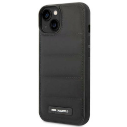 Karl Lagerfeld KLHCP14MPSQAK Puffy Elongated Logo Hardcase for iPhone 14 Plus / 15 Plus 6,7" / black