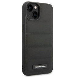 Karl Lagerfeld KLHCP14MPSQAK Puffy Elongated Logo Hardcase for iPhone 14 Plus / 15 Plus 6,7" / black