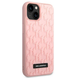 Karl Lagerfeld KLHCP14MRUPKLPP hardcase 3D Monogram for iPhone 14 Plus / 15 Plus 6,7" / pink