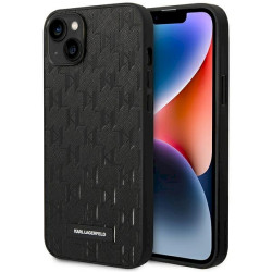 Karl Lagerfeld KLHCP14MSAKLHPK Saffiano Mono Meta Hardcase for iPhone 14 Plus / 15 Plus 6.7" / black