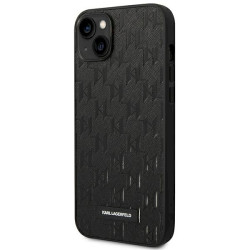 Karl Lagerfeld KLHCP14MSAKLHPK Saffiano Mono Meta Hardcase for iPhone 14 Plus / 15 Plus 6.7" / black