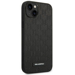 Karl Lagerfeld KLHCP14MSAKLHPK Saffiano Mono Meta Hardcase for iPhone 14 Plus / 15 Plus 6.7" / black