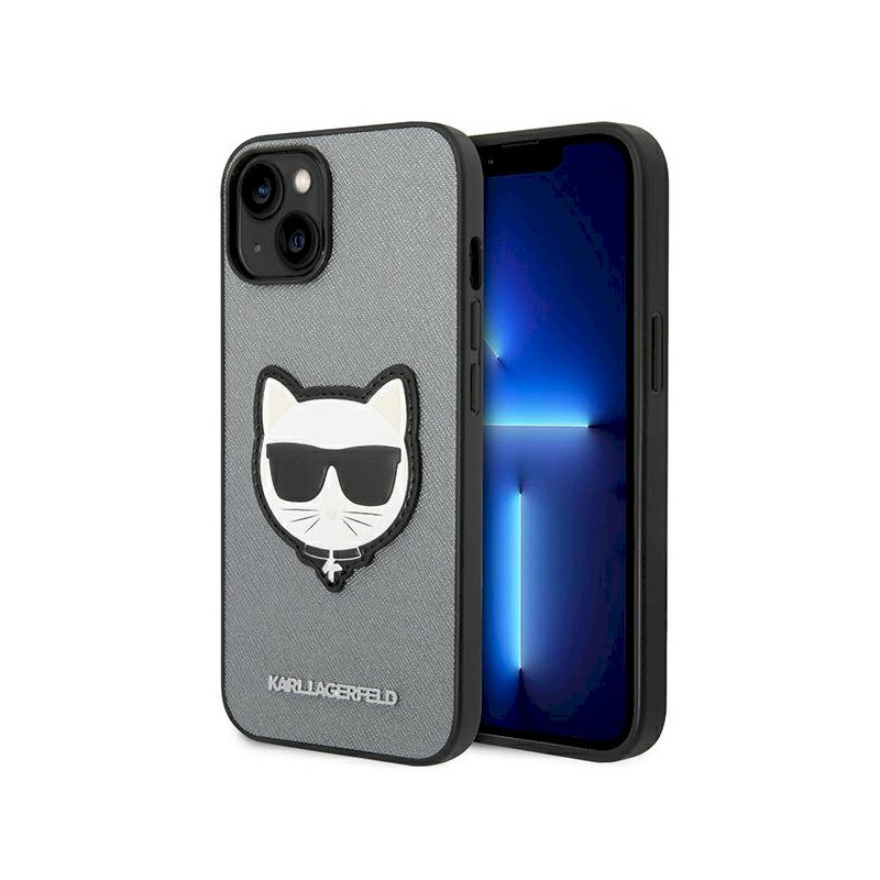 Karl Lagerfeld KLHCP14MSAPCHG Hardcase for iPhone 14 Plus / 15 Plus 6,7" / silver