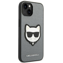 Karl Lagerfeld KLHCP14MSAPCHG Hardcase for iPhone 14 Plus / 15 Plus 6,7" / silver