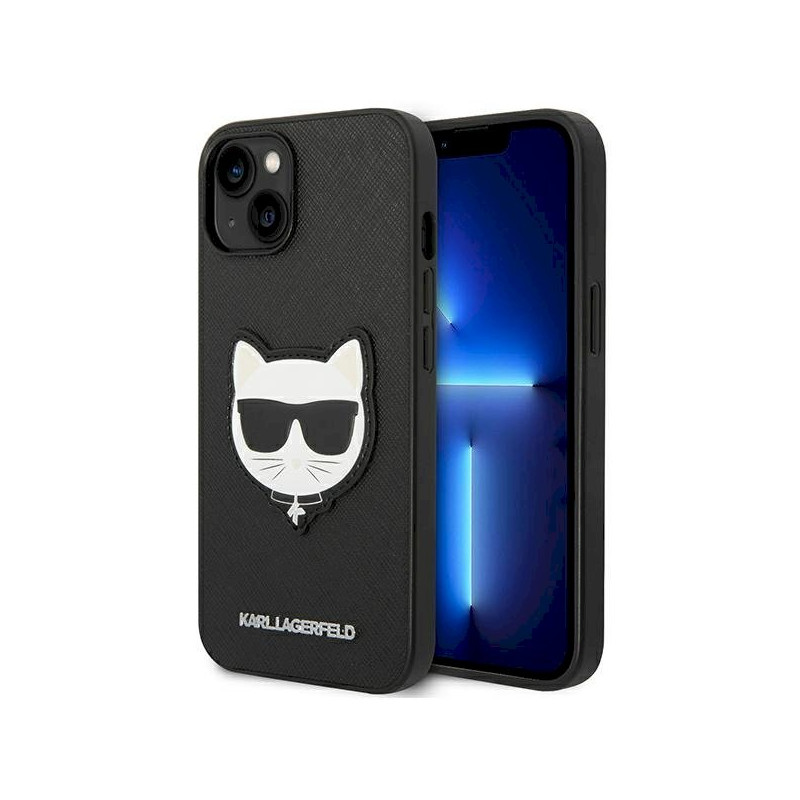 Karl Lagerfeld KLHCP14MSAPCHK Saffiano Choupette Hardcase for iPhone 14 Plus / 15 Plus 6,7" / black