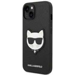 Karl Lagerfeld KLHCP14MSAPCHK Saffiano Choupette Hardcase for iPhone 14 Plus / 15 Plus 6,7" / black