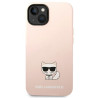 Karl Lagerfeld KLHCP14MSLCTPI Silicone Hardcase for iPhone 14 Plus / 15 Plus 6,7" / light pink