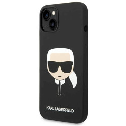 Karl Lagerfeld KLHCP14MSLKHBK Silicone Karl`s Hea Hardcase for iPhone 14 Plus / 15 Plus 6,7" / black