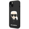 Karl Lagerfeld KLHCP14MSLKHBK Silicone Karl`s Hea Hardcase for iPhone 14 Plus / 15 Plus 6,7" / black