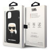 Karl Lagerfeld KLHCP14MSLKHBK Silicone Karl`s Hea Hardcase for iPhone 14 Plus / 15 Plus 6,7" / black