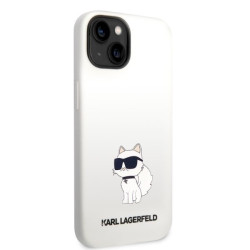 Karl Lagerfeld KLHCP14MSNCHBCH hardcase for iPhone 14 Plus / 15 Plus 6,7" / white