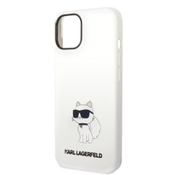 Karl Lagerfeld KLHCP14MSNCHBCH hardcase for iPhone 14 Plus / 15 Plus 6,7" / white