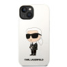 Karl Lagerfeld KLHCP14MSNIKBCH Silicone Ikonik Hardcase for iPhone 14 Plus/15 Plus 6,7" / white