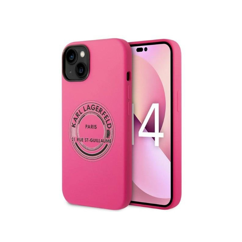 Karl Lagerfeld KLHCP14MSRSGRCF Hardcase for iPhone 14 Plus / 15 Plus 6,7" / pink