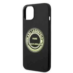 Karl Lagerfeld KLHCP14MSRSGRCK Silicone RSG hardcase for iPhone 14 Plus / 15 Plus 6,7" / black