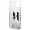 Karl Lagerfeld KLHCP14SLBKLCS Liquid Glitter Big KL Hardcase for iPhone 14/15/13 6,1" / silver