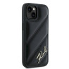 Karl Lagerfeld KLHCP14SPQDSMGK Diagonal Quilted Script Hardcase for iPhone 13/14/15 6.1" / black